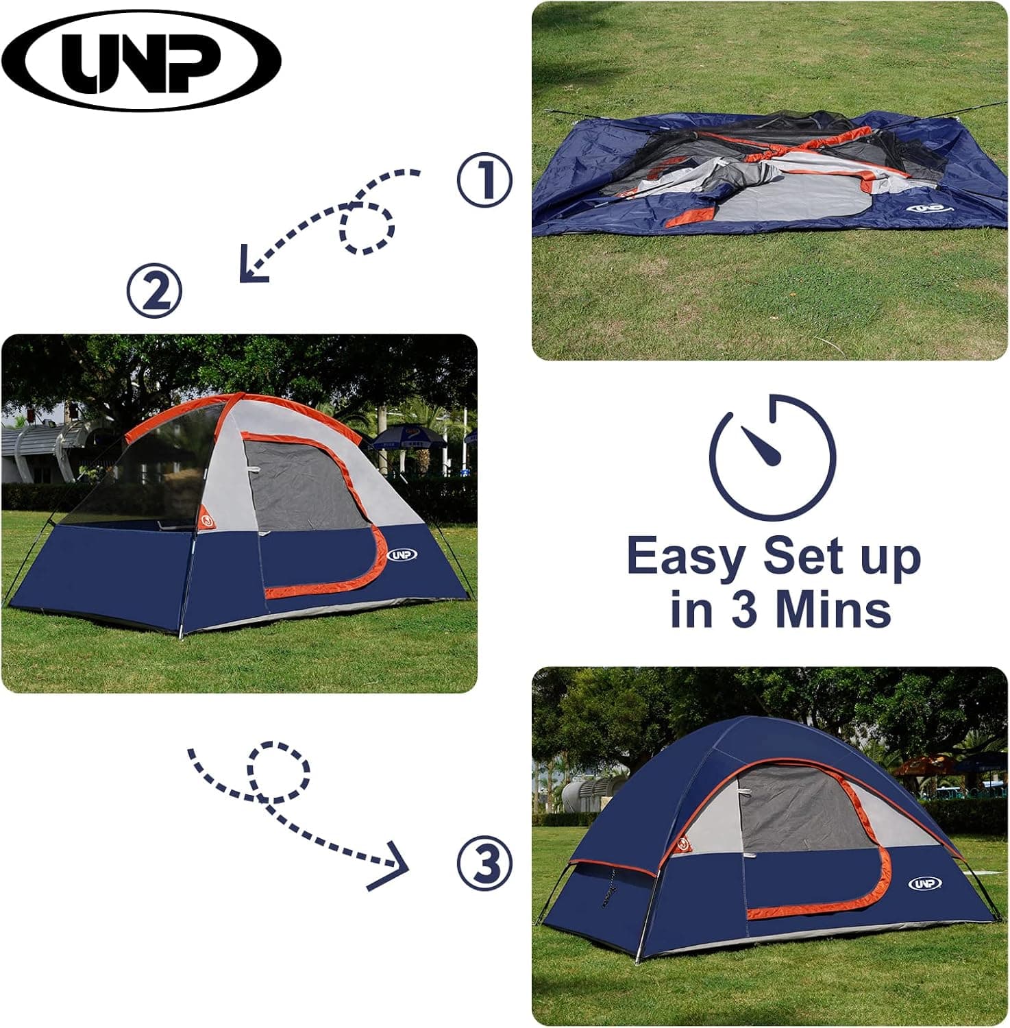 Spacious 2-4 Person Waterproof Camping Tent - image 2