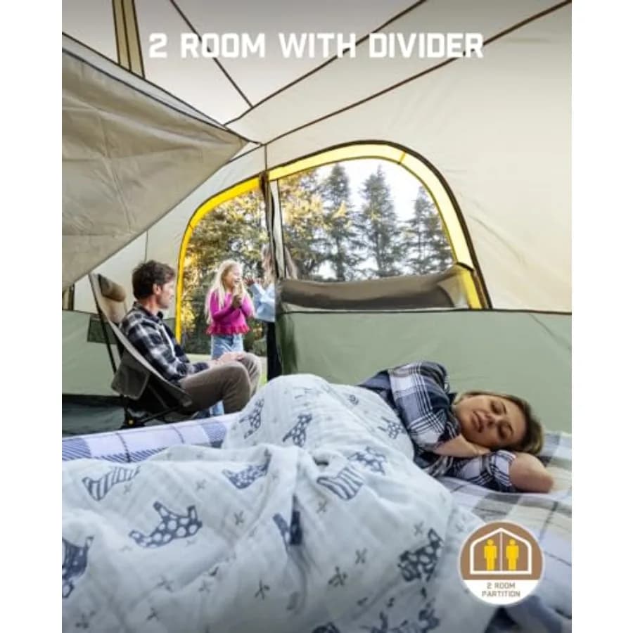 Camping Tent - 4-10 Person Instant Cabin Tent - image 4