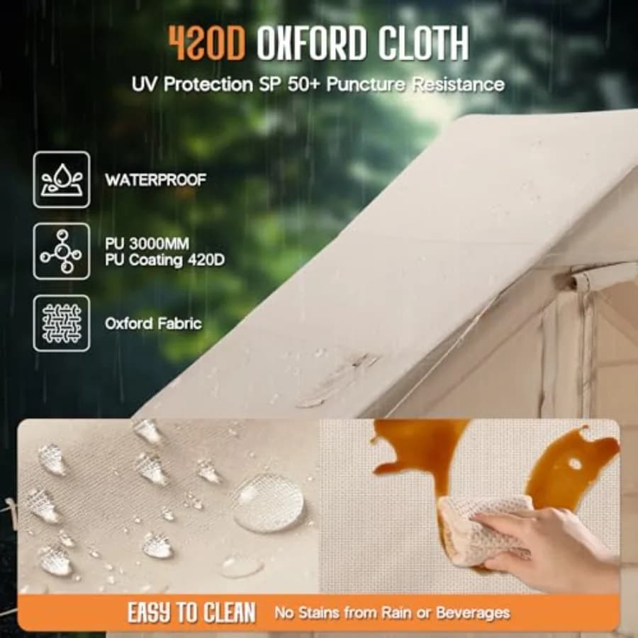 Canvas Bell Yurt Tent - Waterproof Family Camping Tent - image 2