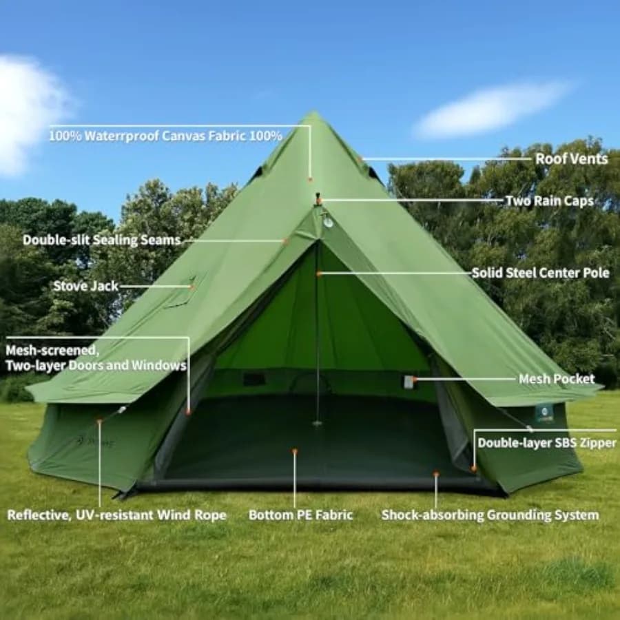 Canvas Bell Yurt Tent – Luxury Family Tent - image 4