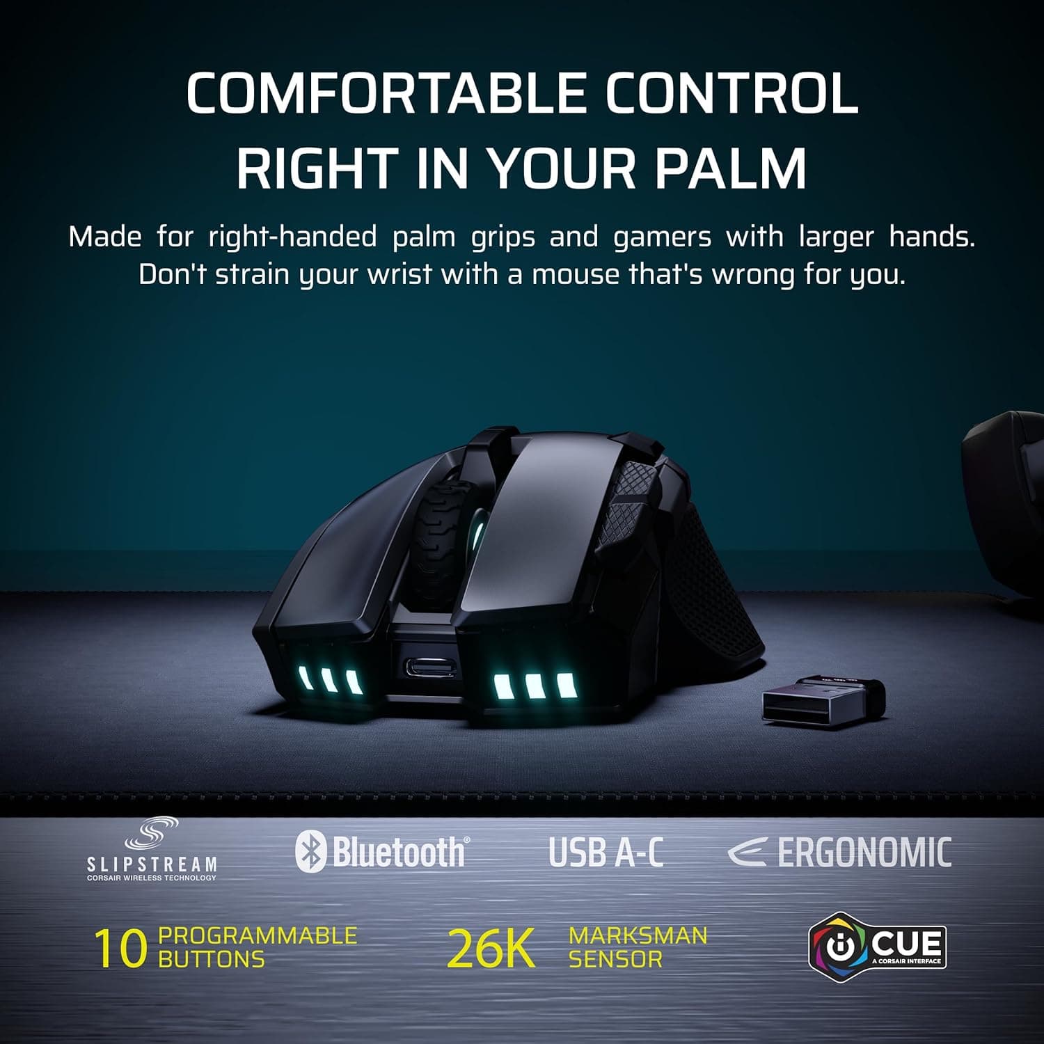 Corsair IRONCLAW Wireless SE: Premium Gaming Mouse for Larger Hands - image 2