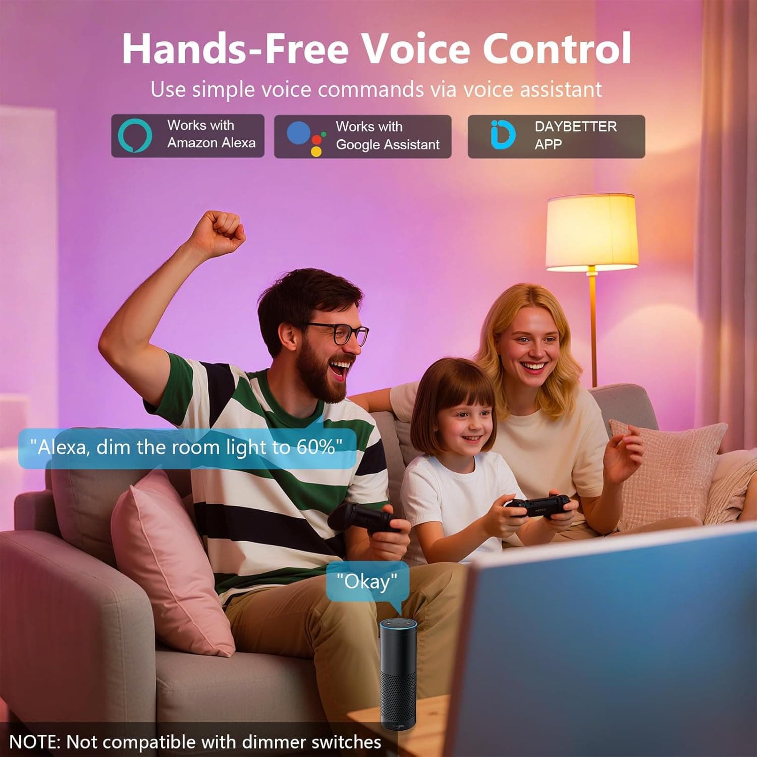 Versatile Smart Light Bulbs with Voice Control & Music Sync - image 2