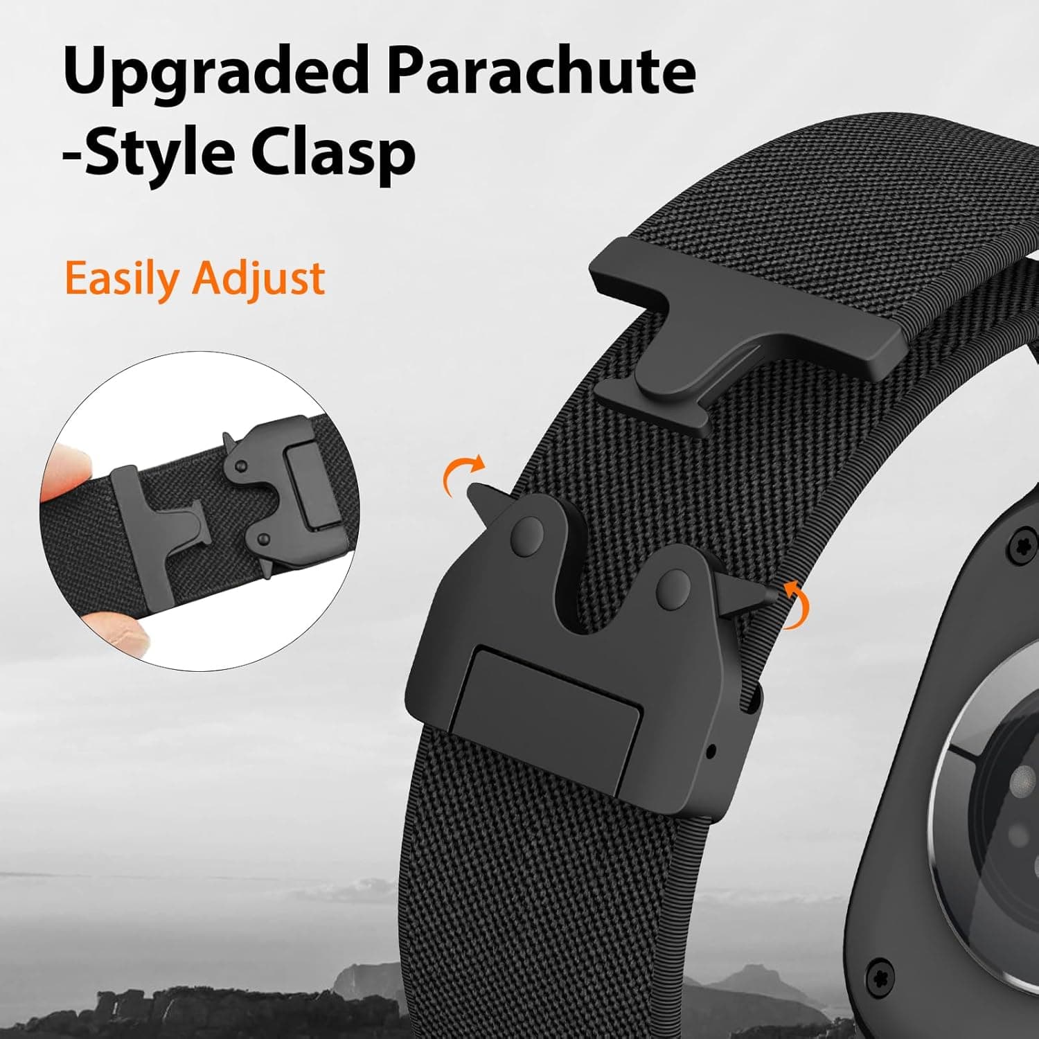 Adjustable Nylon Sport Band for Apple Watch Ultra & Series - image 3