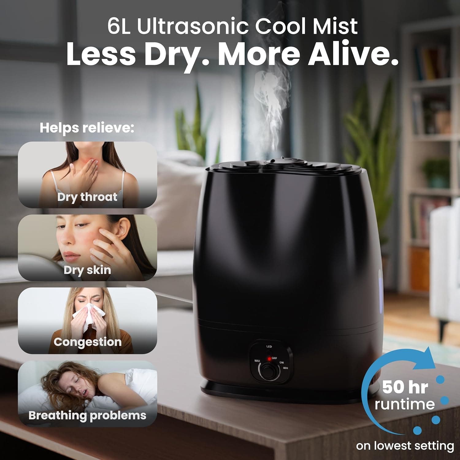 Everlasting Comfort 6L Ultrasonic Cool Mist Humidifier - image 2