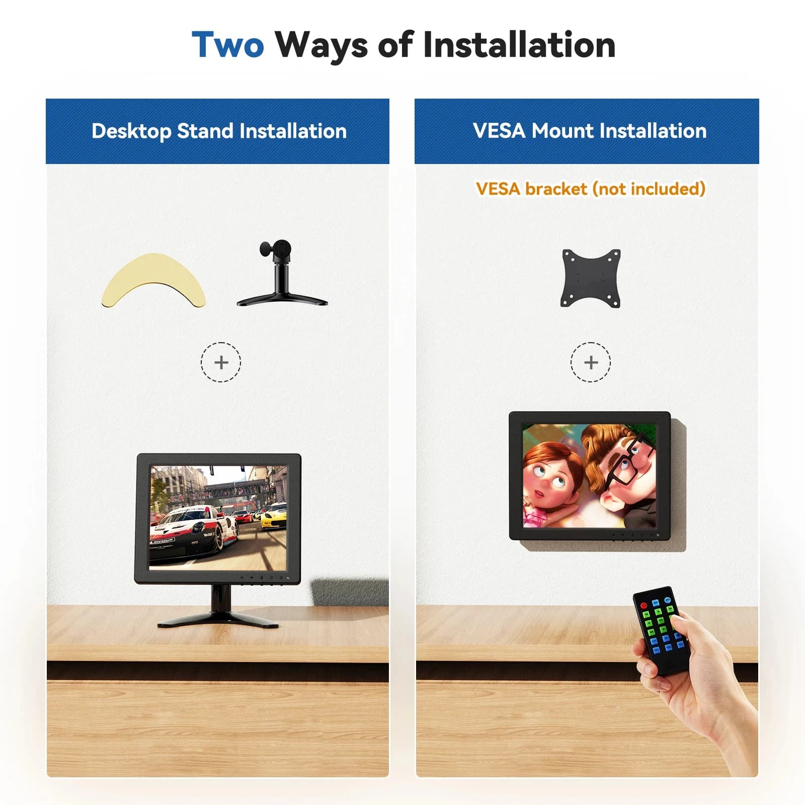 EYOYO Desktop Monitor with Remote Control & Speaker - image 4