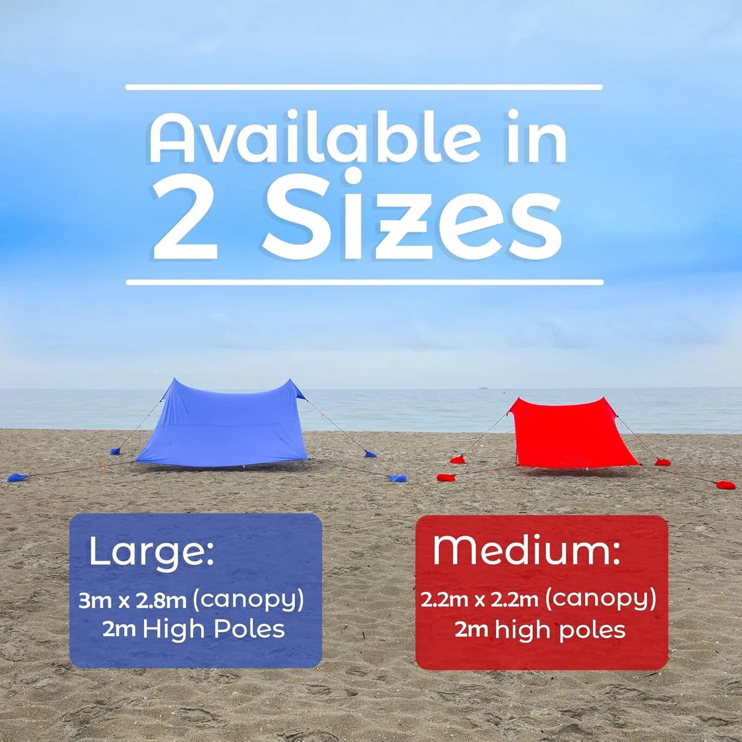 Family Beach Tent & Sunshade - Portable UPF50 Shelter - image 2