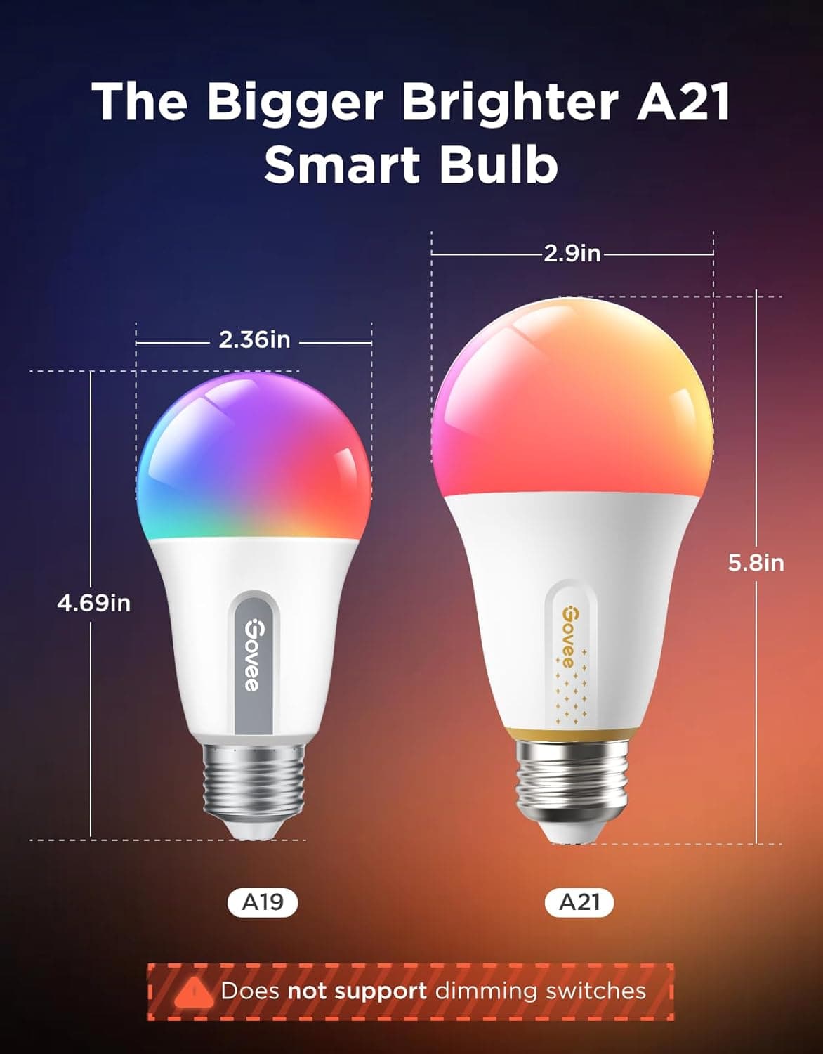 Govee Smart Light Bulbs: Vibrant Color & Smart Control - image 2