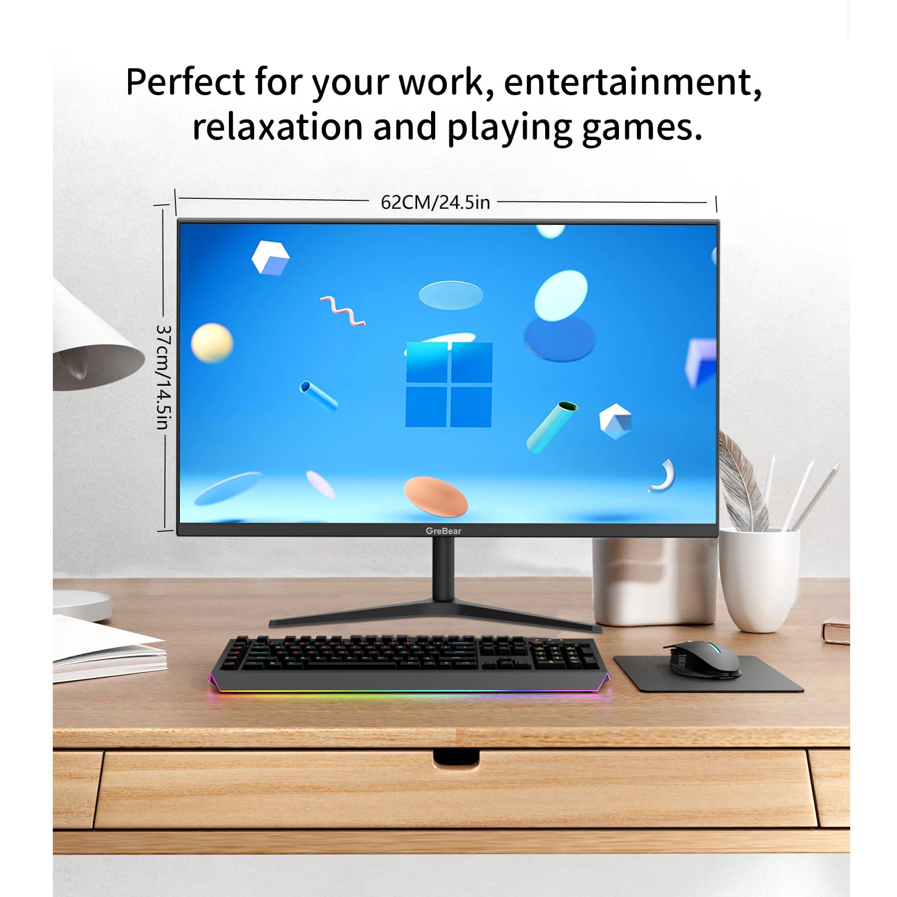 GreBear 27-inch FHD 1080p IPS Computer Monitor - image 2