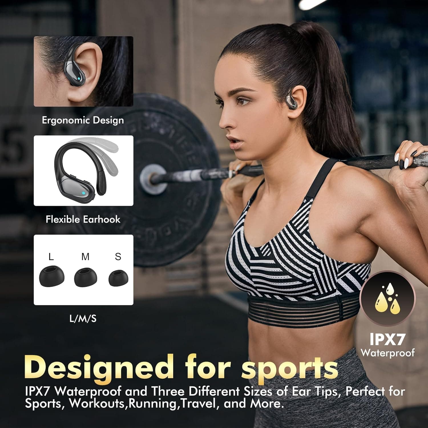 HAOYUYAN Wireless Earbuds with 80Hrs Playtime & Noise Canceling - image 5