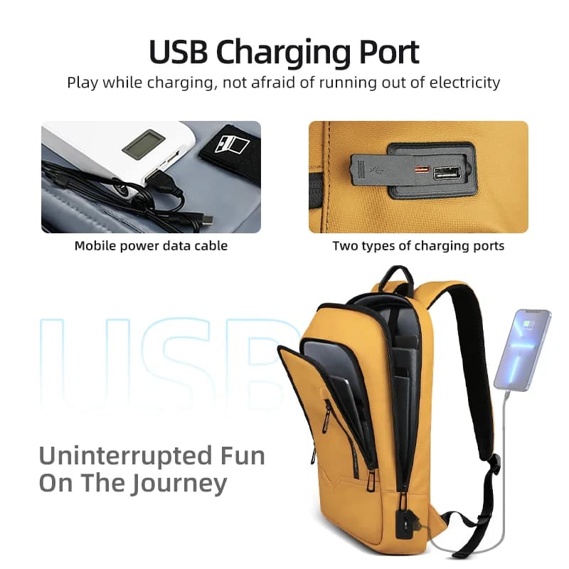 Heroic Knight Multifunctional Slim Laptop Backpack - image 5