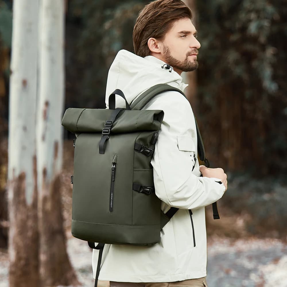 Heroic Knight Men Rolltop Backpack - Waterproof & Spacious - image 3