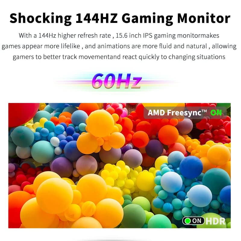 HGFRTEE Portable Monitor - 15.6 inch FHD-IPS Display - image 2