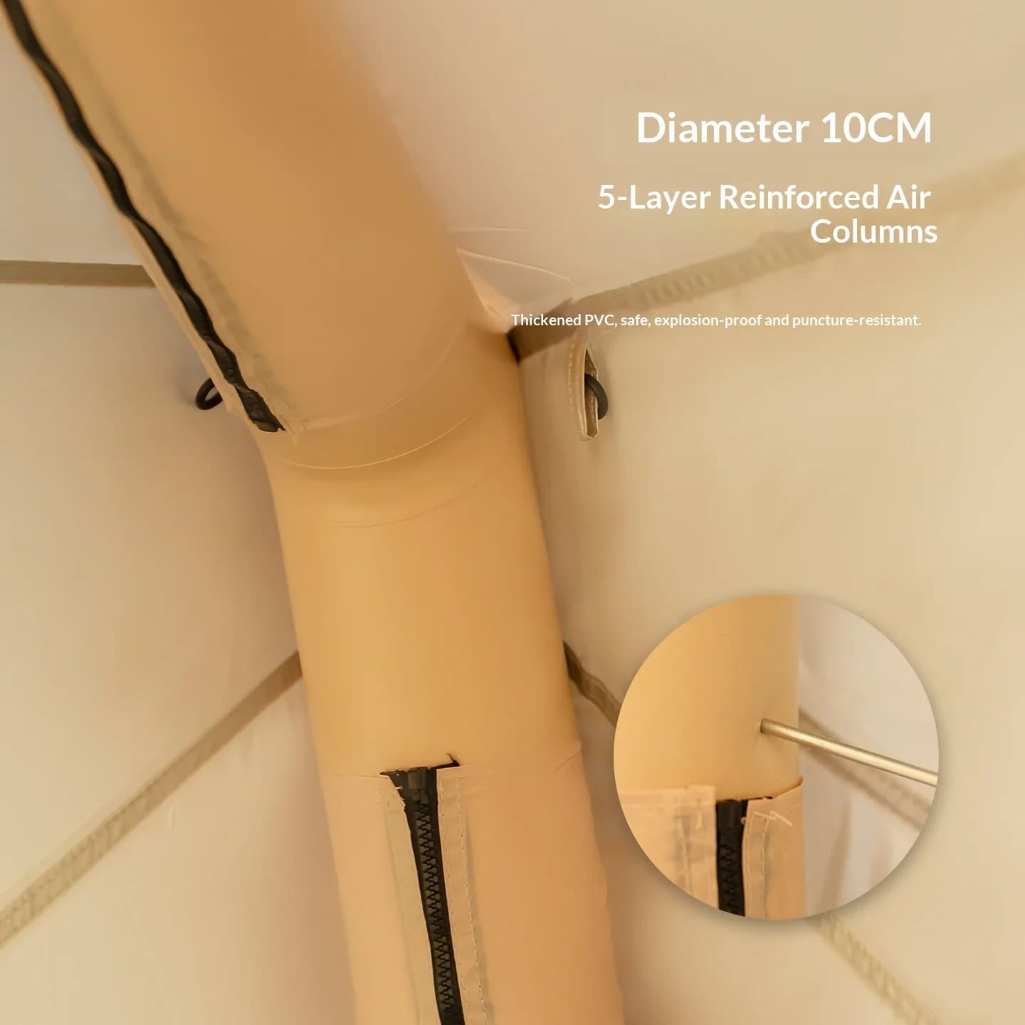 Inflatable Camping Tent - Family Dome Tent for 4-6 People - image 4