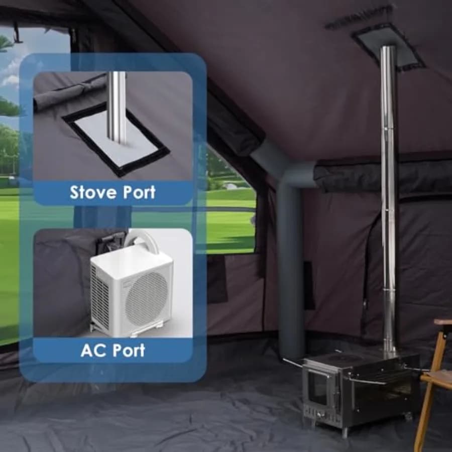 Inflatable Camping Tent with Electric Air Pump - Family Tent - image 3