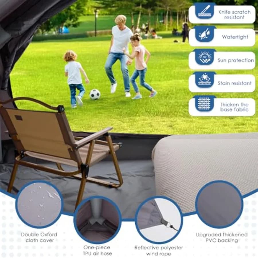 Inflatable Camping Tent with Electric Air Pump - Family Tent - image 5