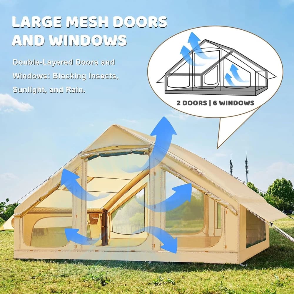 Inflatable Camping Tent - Waterproof Air Tent for Families - image 4