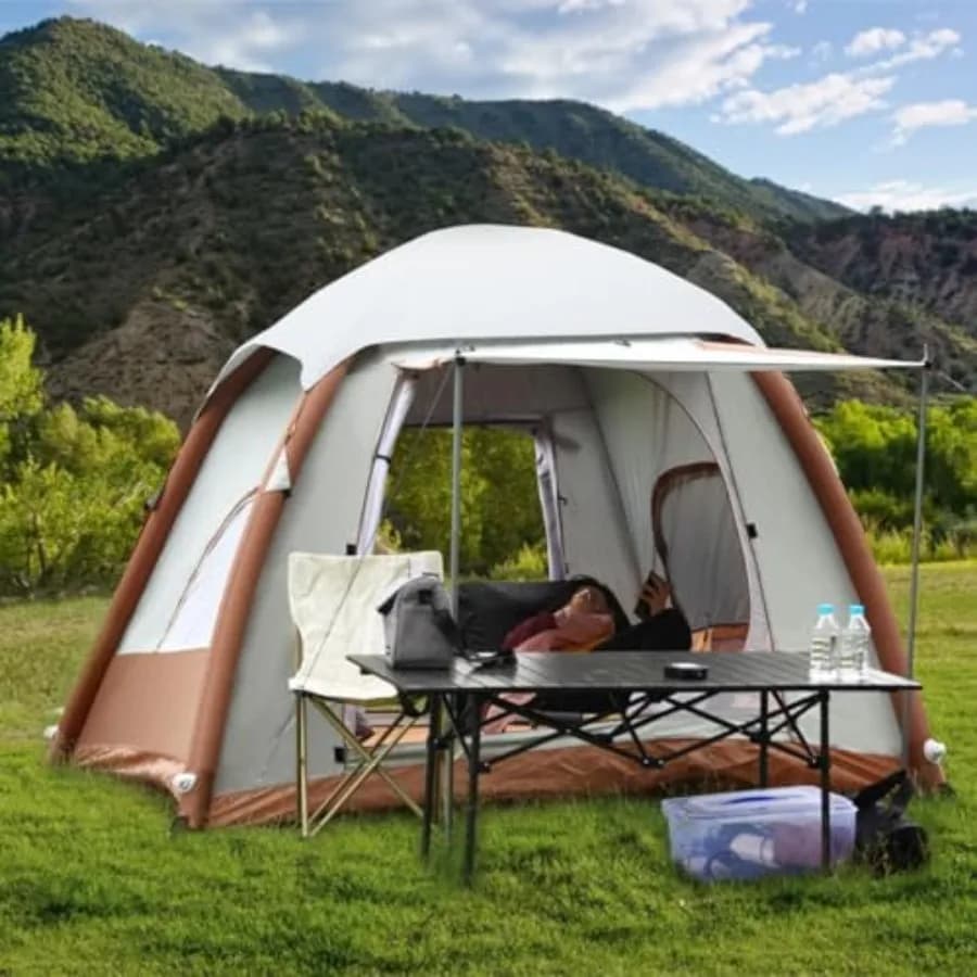 Inflatable Camping Tent - 4 Season Glamping for Families - image 2