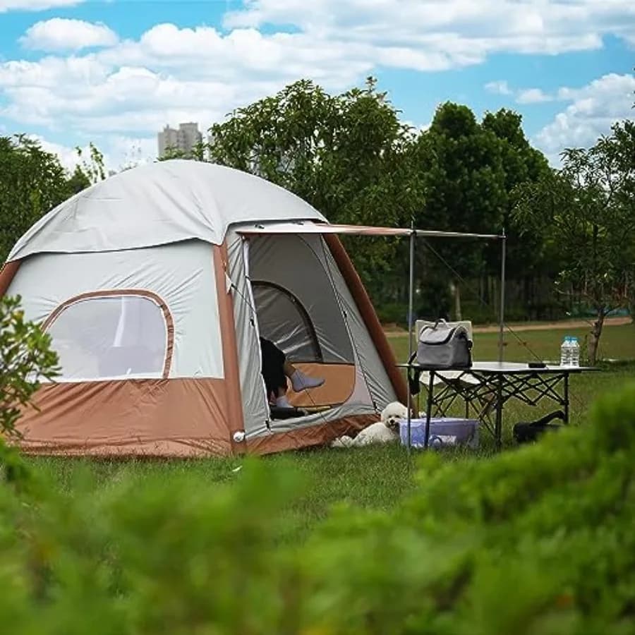Inflatable Camping Tent - 4 Season Glamping for Families - image 3