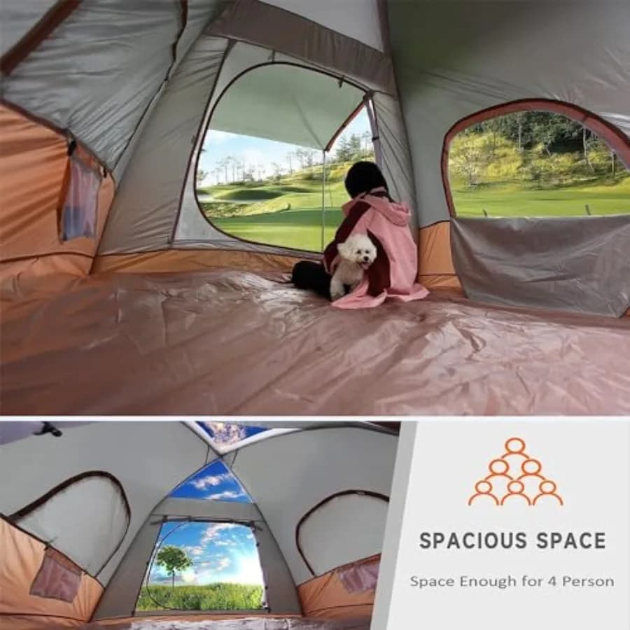 Inflatable Camping Tent - 4 Season Glamping for Families - image 4