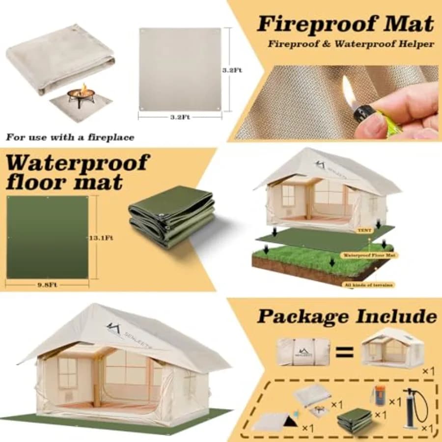 Large Inflatable Camping Tent by Unbranded - image 2