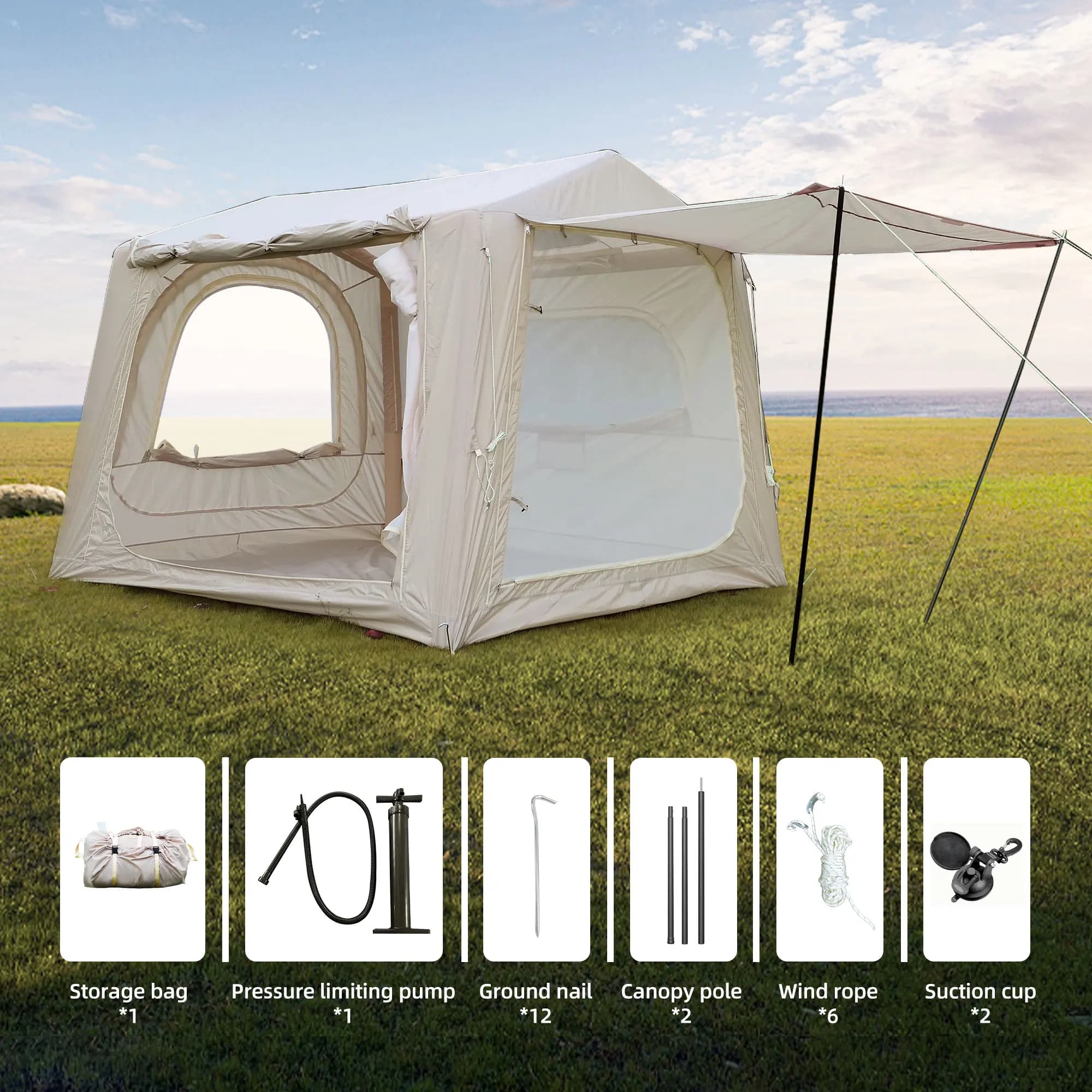 Inflatable Camping Tent - Easy Setup SUV Tent - image 5