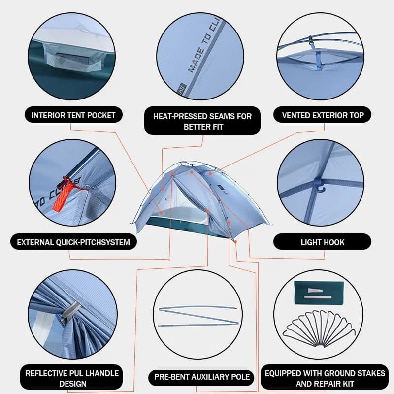 KAILAS STRATUS Ultralight Backpacking Tent - Premium 2 Person - image 2