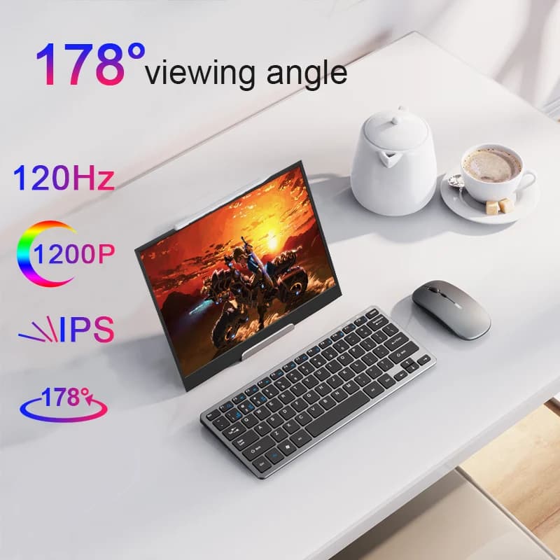 LANLIPU 16inch Portable Monitor - Game Display for All Devices - image 5