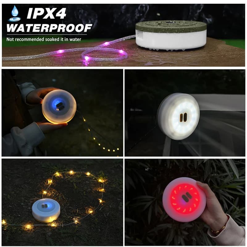 LED Reel String Lights - Ideal for Camping & Garden - image 3