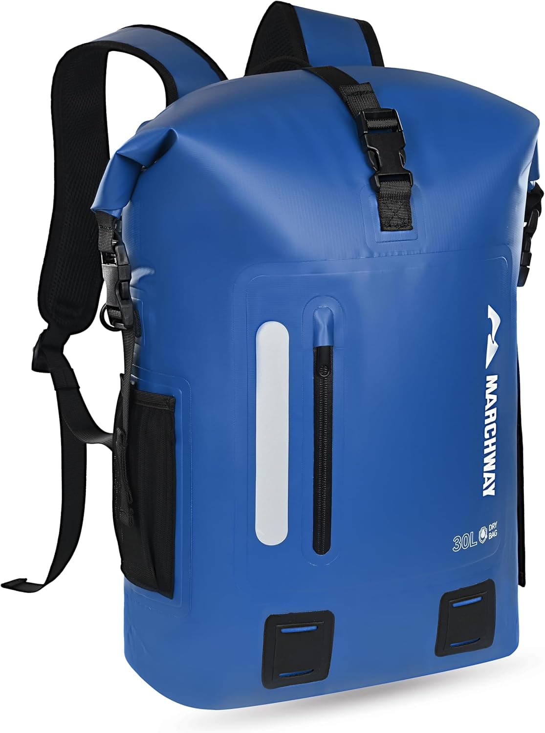 MARCHWAY Roll Top Waterproof Backpack - 20L Blue