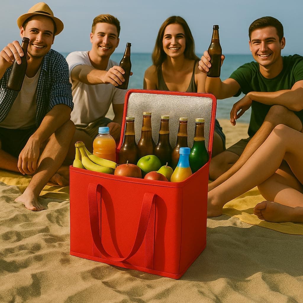 musbus 2-Pack XL Insulated Grocery Bags - Heavy Duty & Zipped - image 3