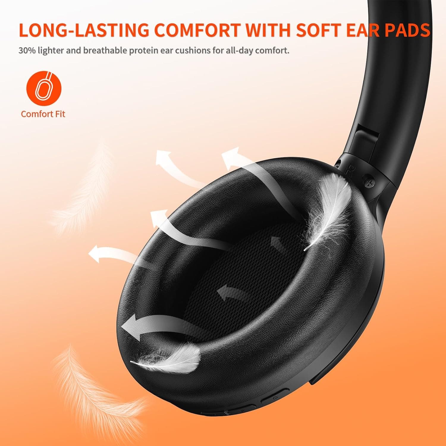 Aamft Noise Cancelling Headphones - Wireless Bluetooth Comfort Fit - image 5