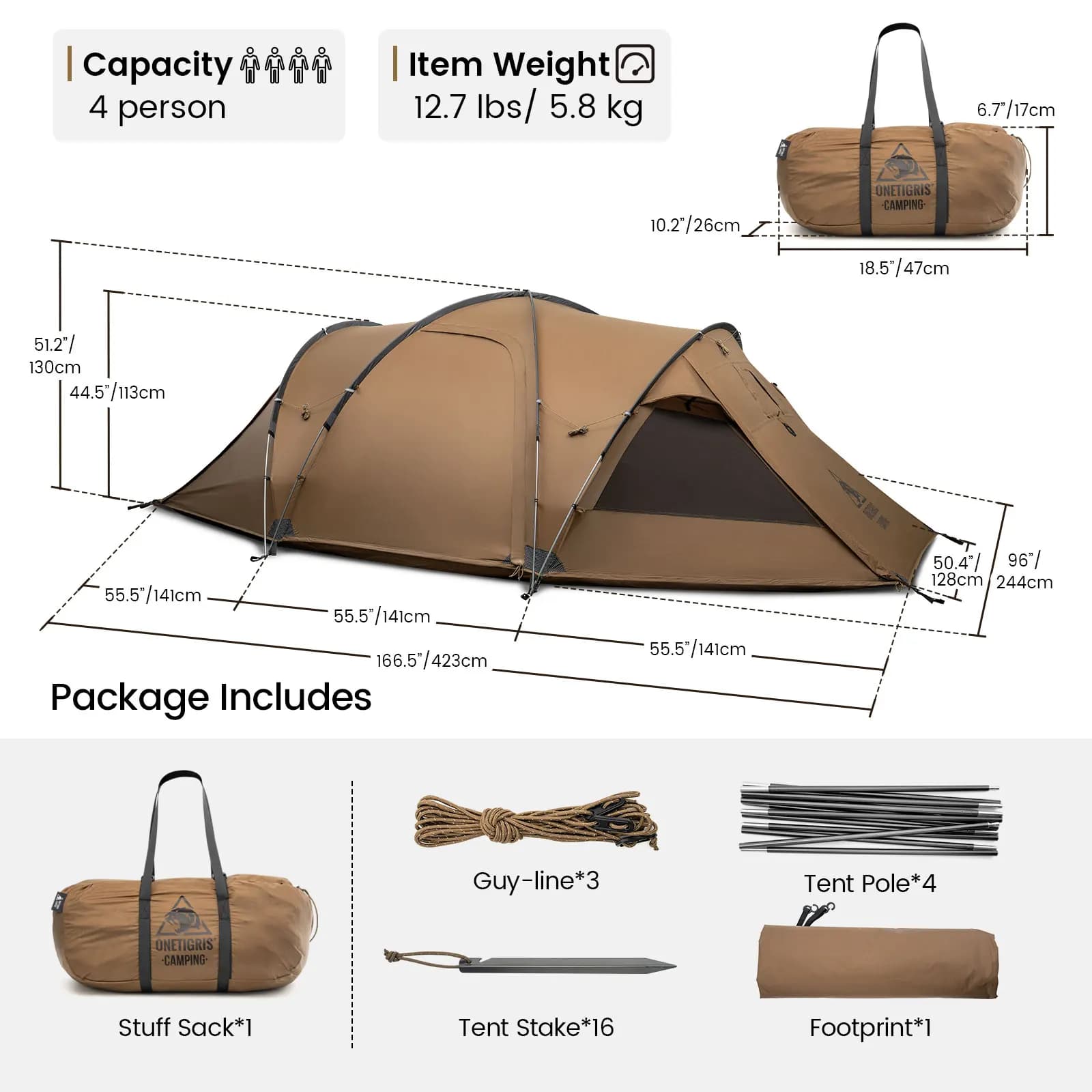 OneTigris Orbitis Tunnel Tent - Best Camping Tent - image 2