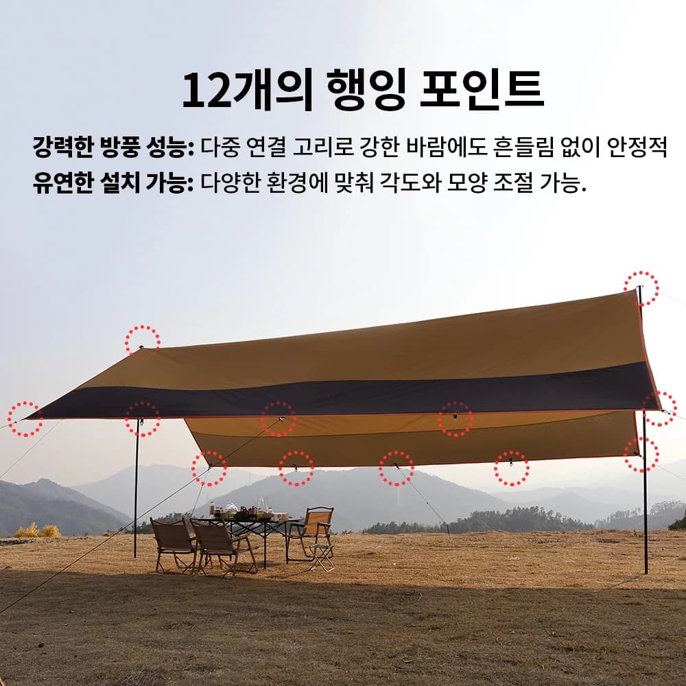 Oxford Large Waterproof Tarp for Camping & Beach - image 3