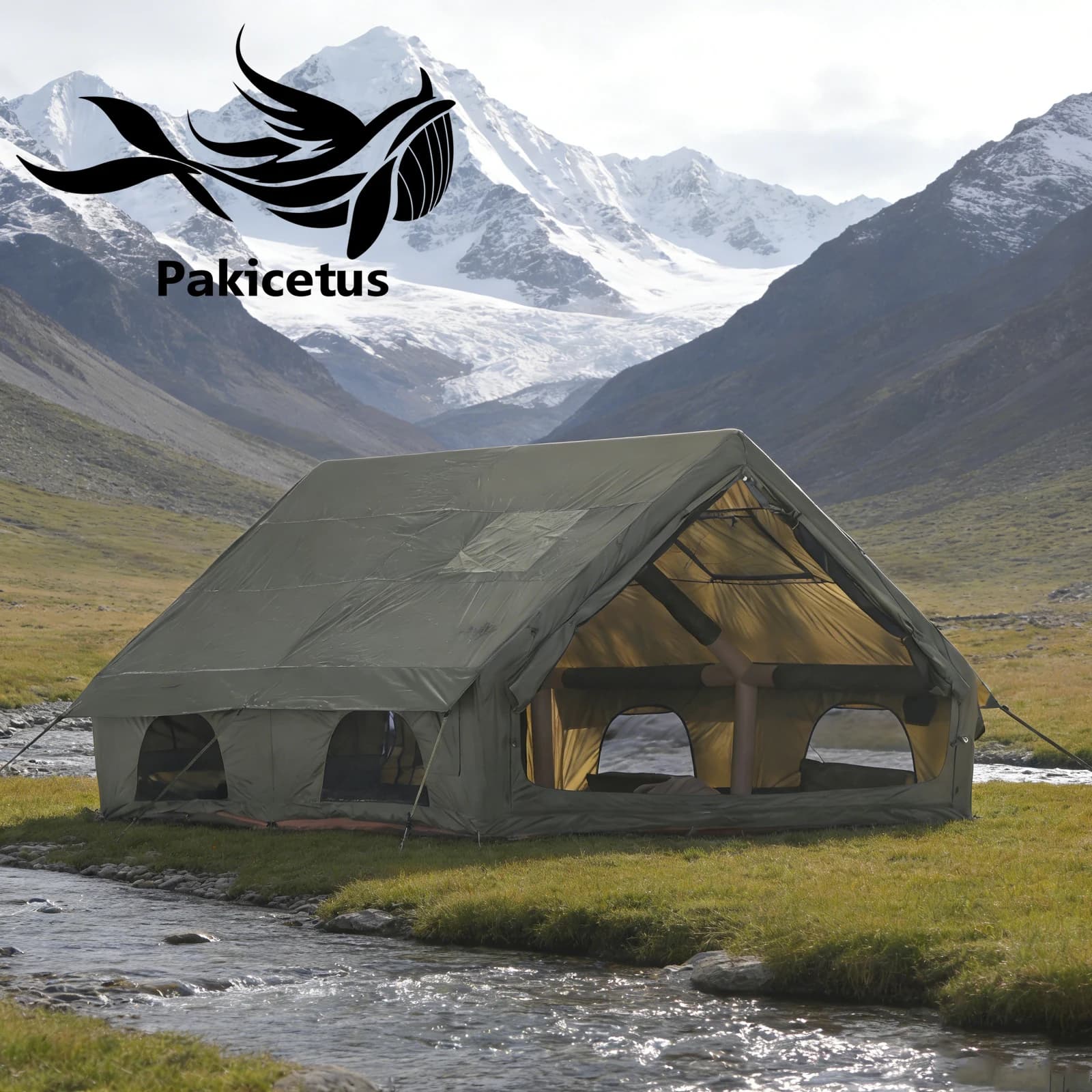Pakicetus Inflatable Camping Tent - Family of 4-8
