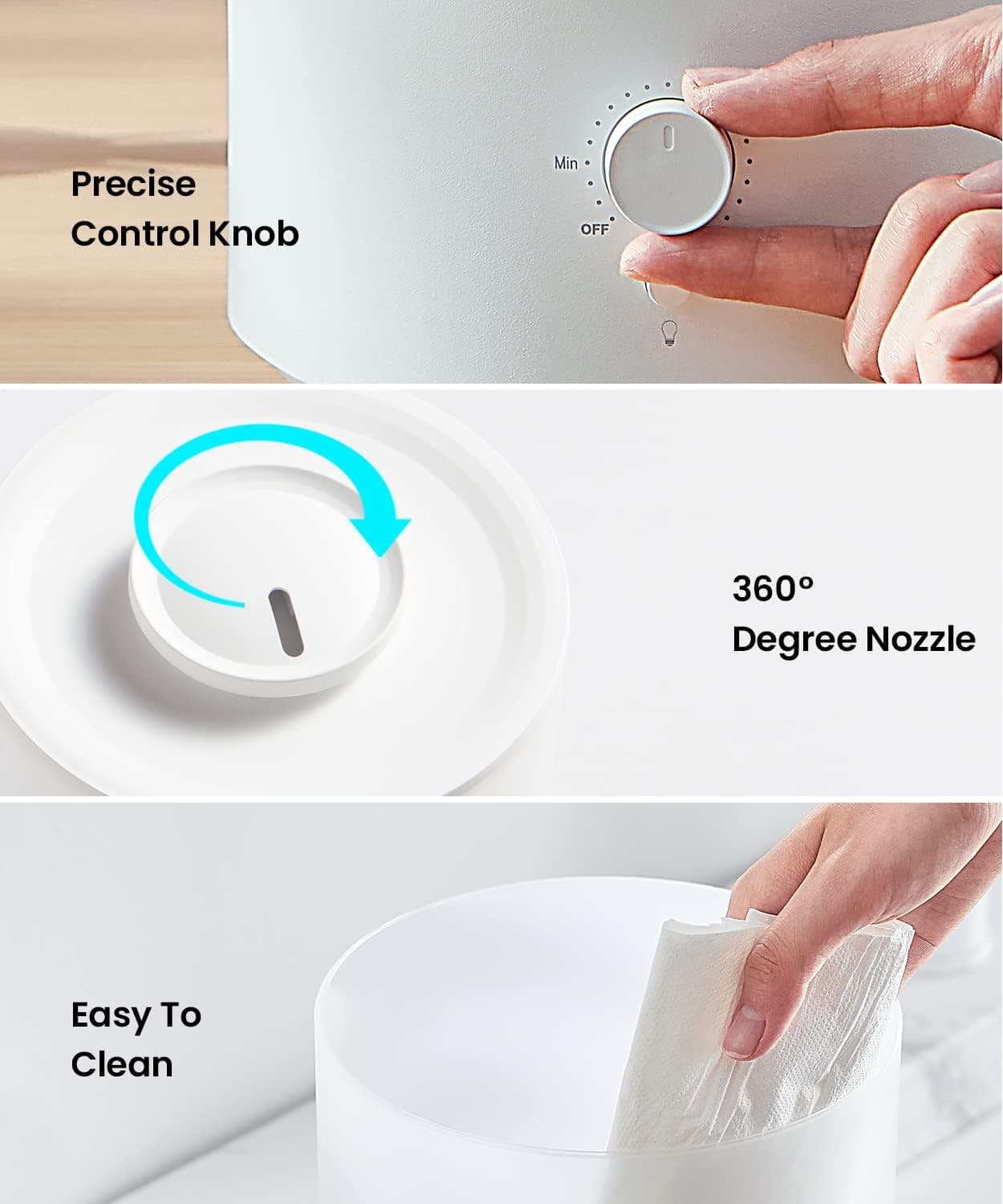 Pharata 2.5L Top Fill Humidifier & Essential Oil Diffuser - image 4