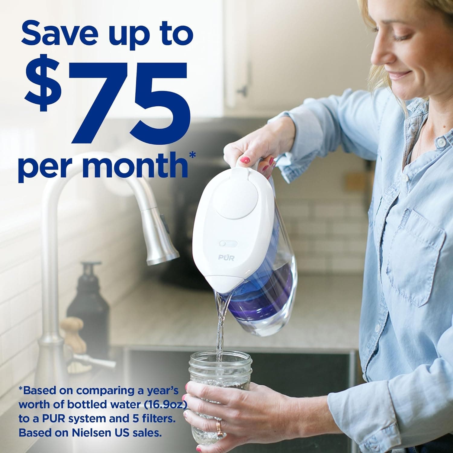 PUR Plus 7-Cup Refrigerator Water Filter Pitcher - Clean and Convenient - image 3