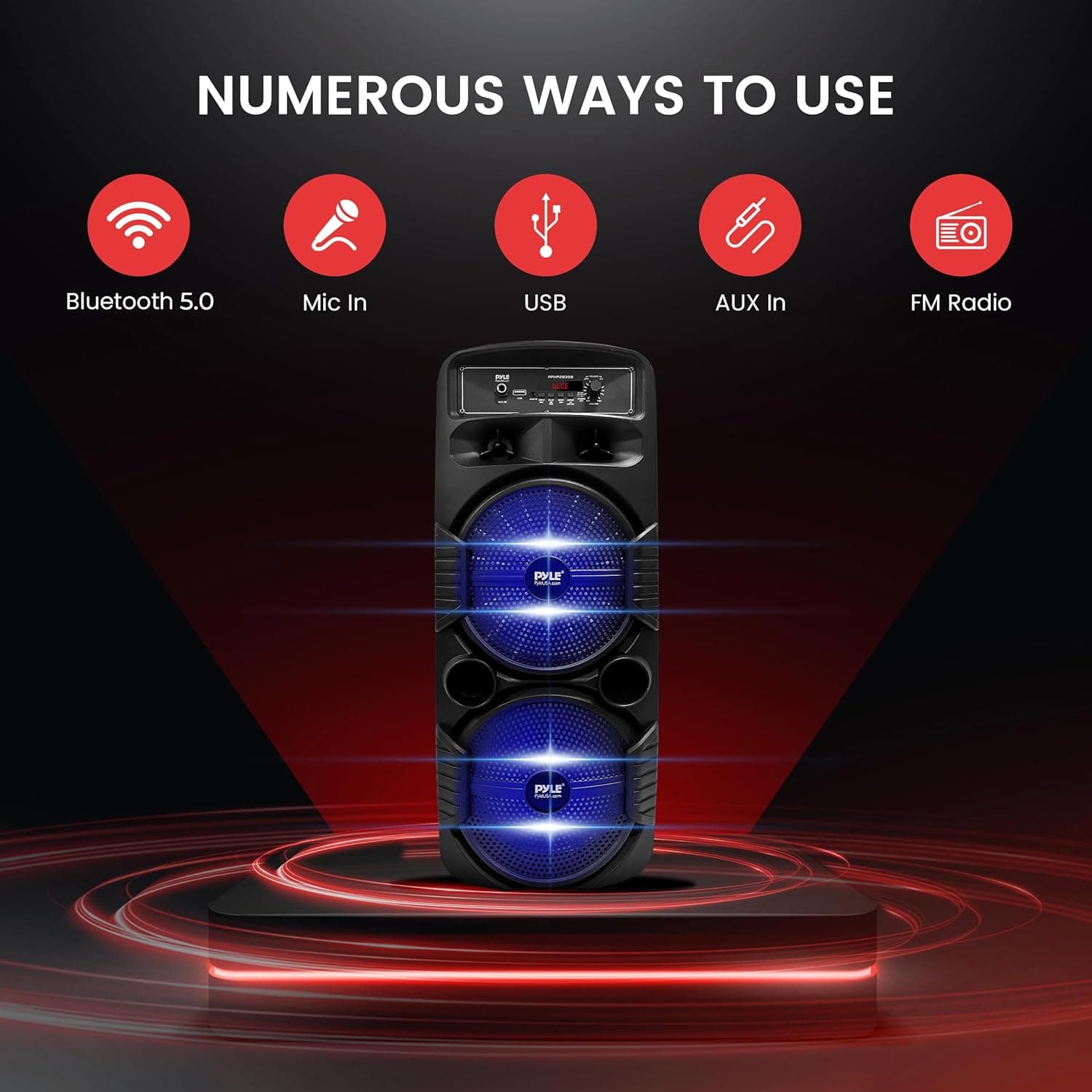 Powerful Pyle Portable Bluetooth Speaker for Events - image 2