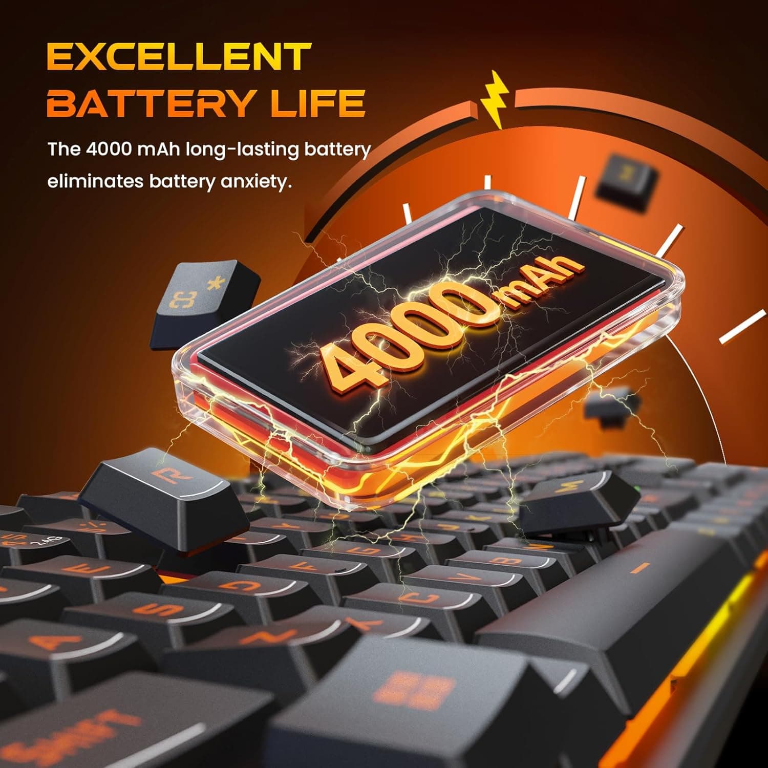 Redragon K521KS: Versatile Wireless Mechanical Gaming Keyboard - image 4