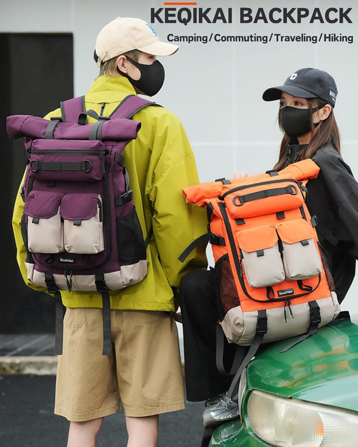 KEQIKAI Rolltop Backpack - Lightweight 30L Travel Pack - image 2