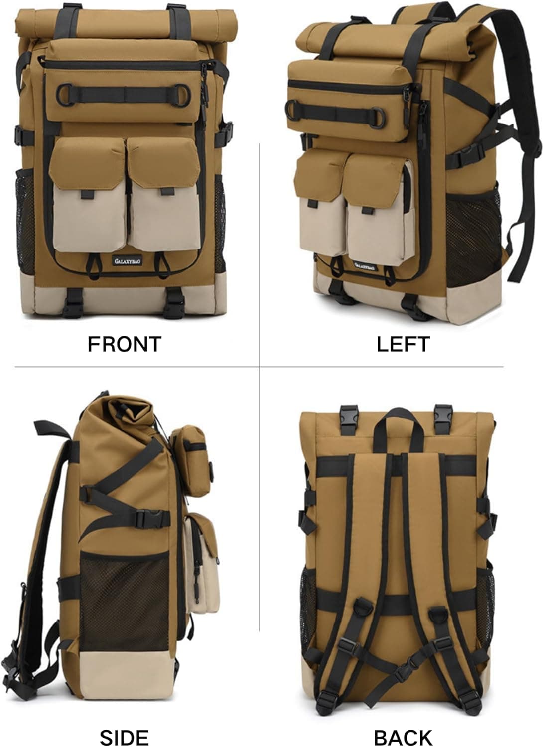 KEQIKAI Rolltop Backpack - Lightweight 30L Travel Pack - image 4