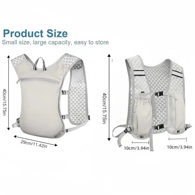 Running Hydration Vest Backpack - Lightweight Water Chest Pack - image 2