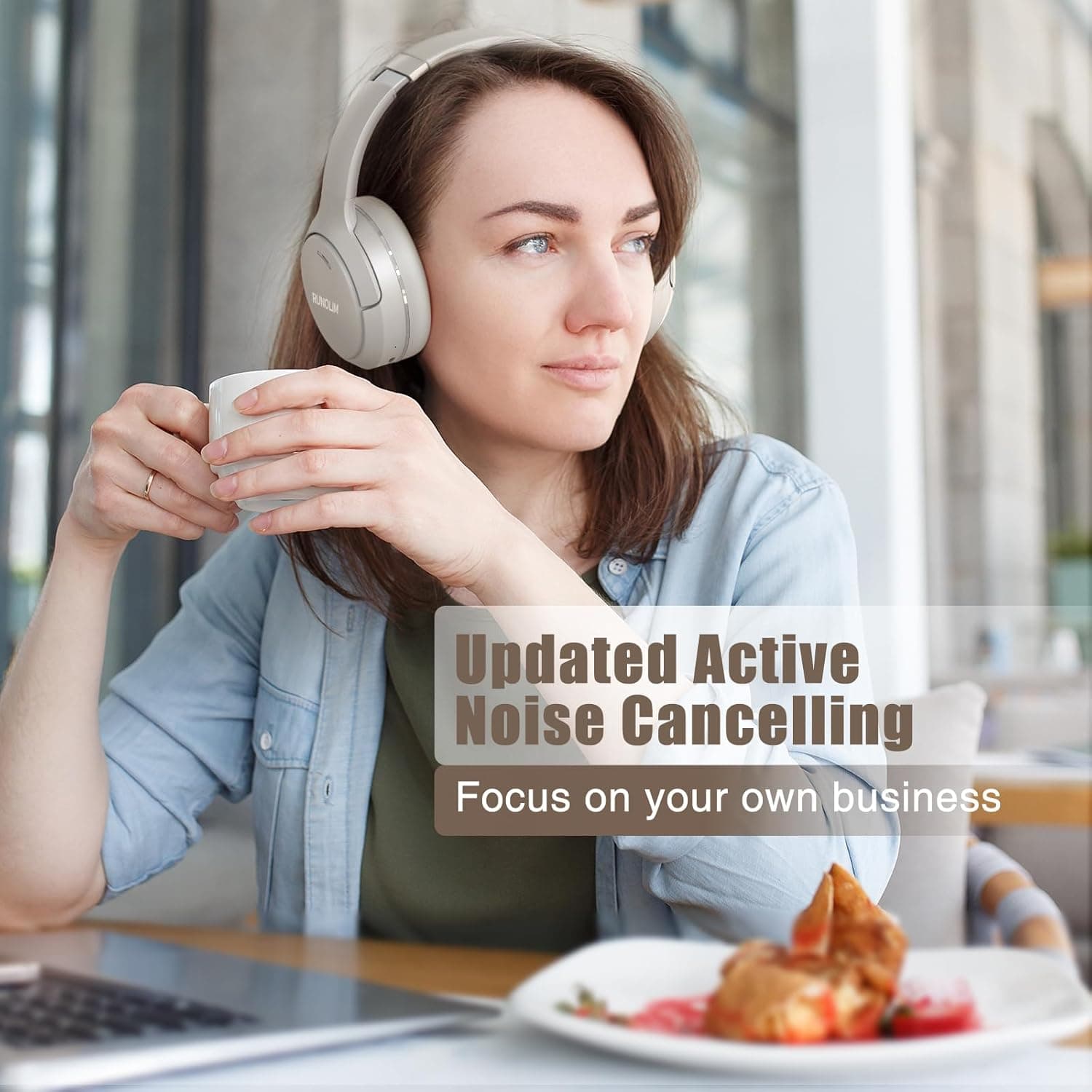 RUNOLIM Hybrid Active Noise Cancelling Headphones - Best Value - image 2