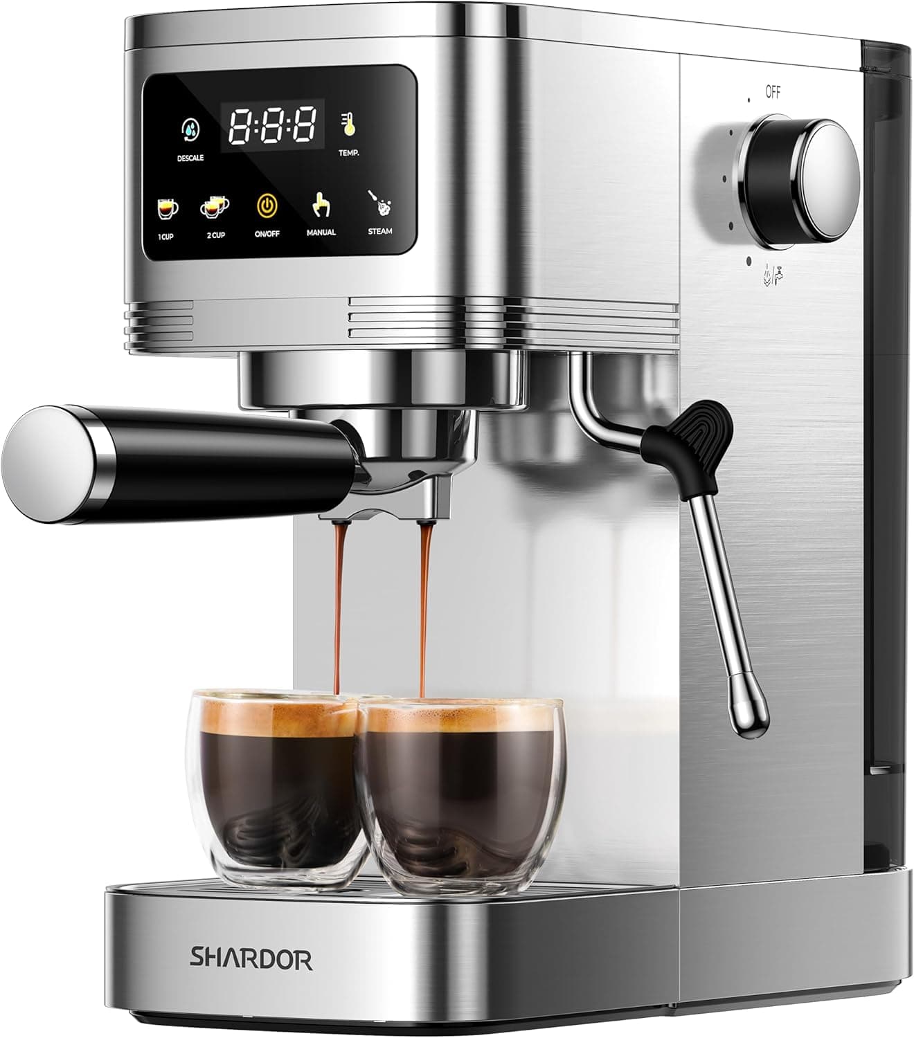 Versatile SHARDOR Espresso Machine with Touchscreen Control