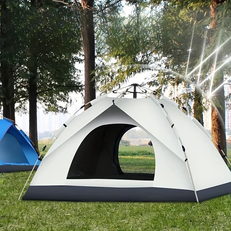 Small Silver Compact Auto-Tent - Perfect Family Camping Tent - image 4
