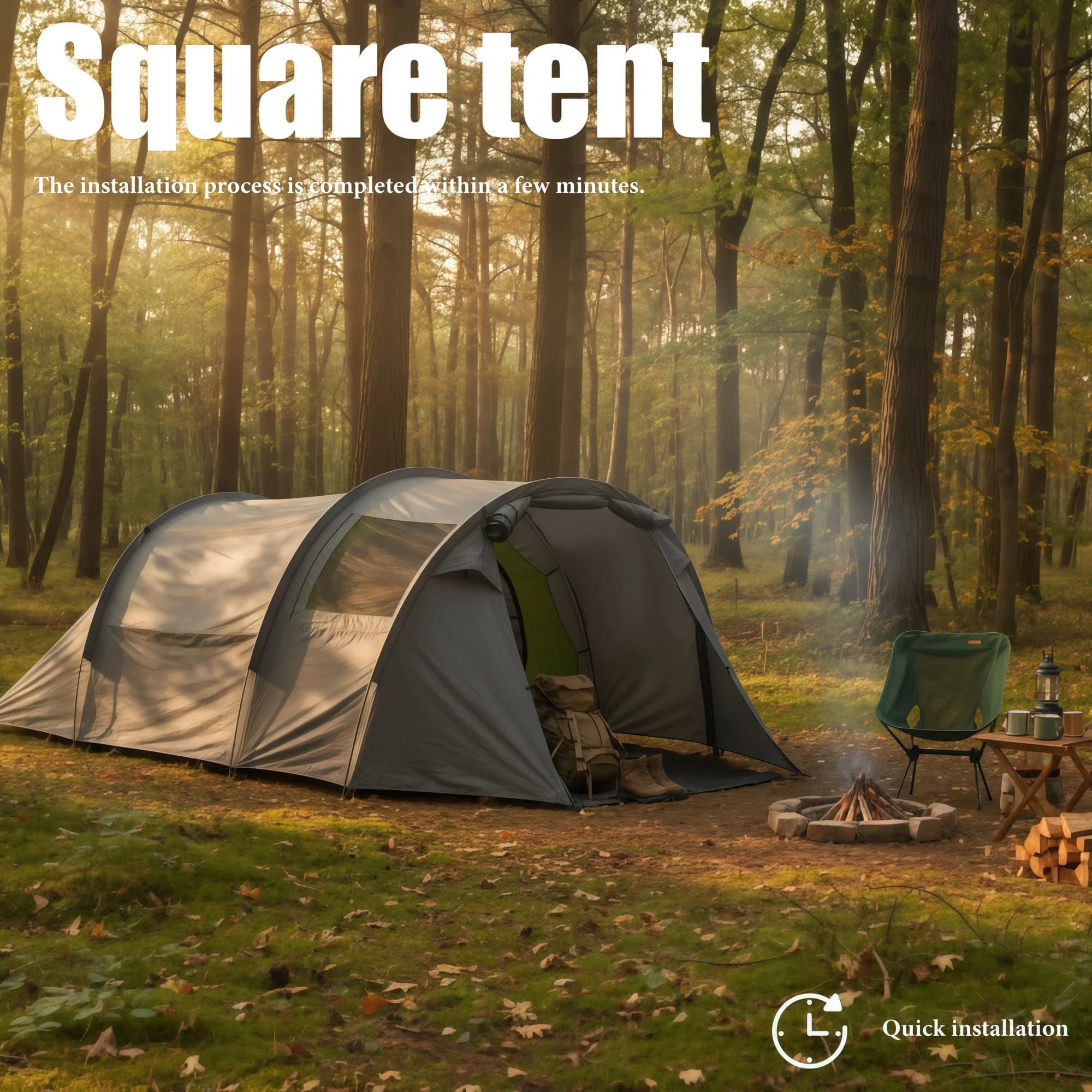 Spacious Camping Tent - Ideal for Family Outings