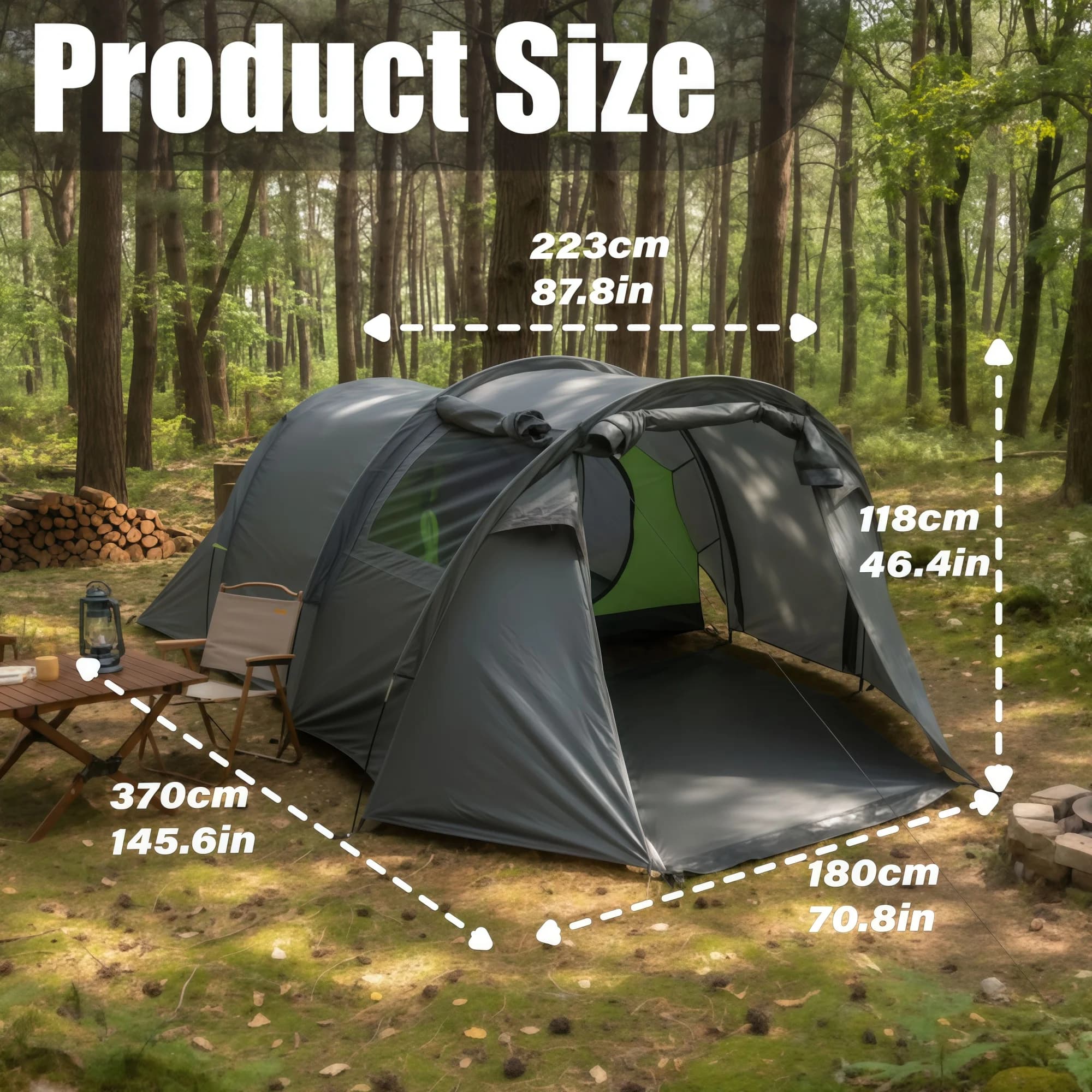 Spacious Camping Tent - Ideal for Family Outings - image 2