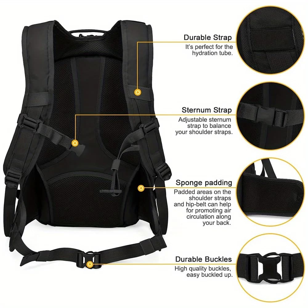 Tactical Molle Backpack - Large Capacity EDC Hiking Pack - image 4