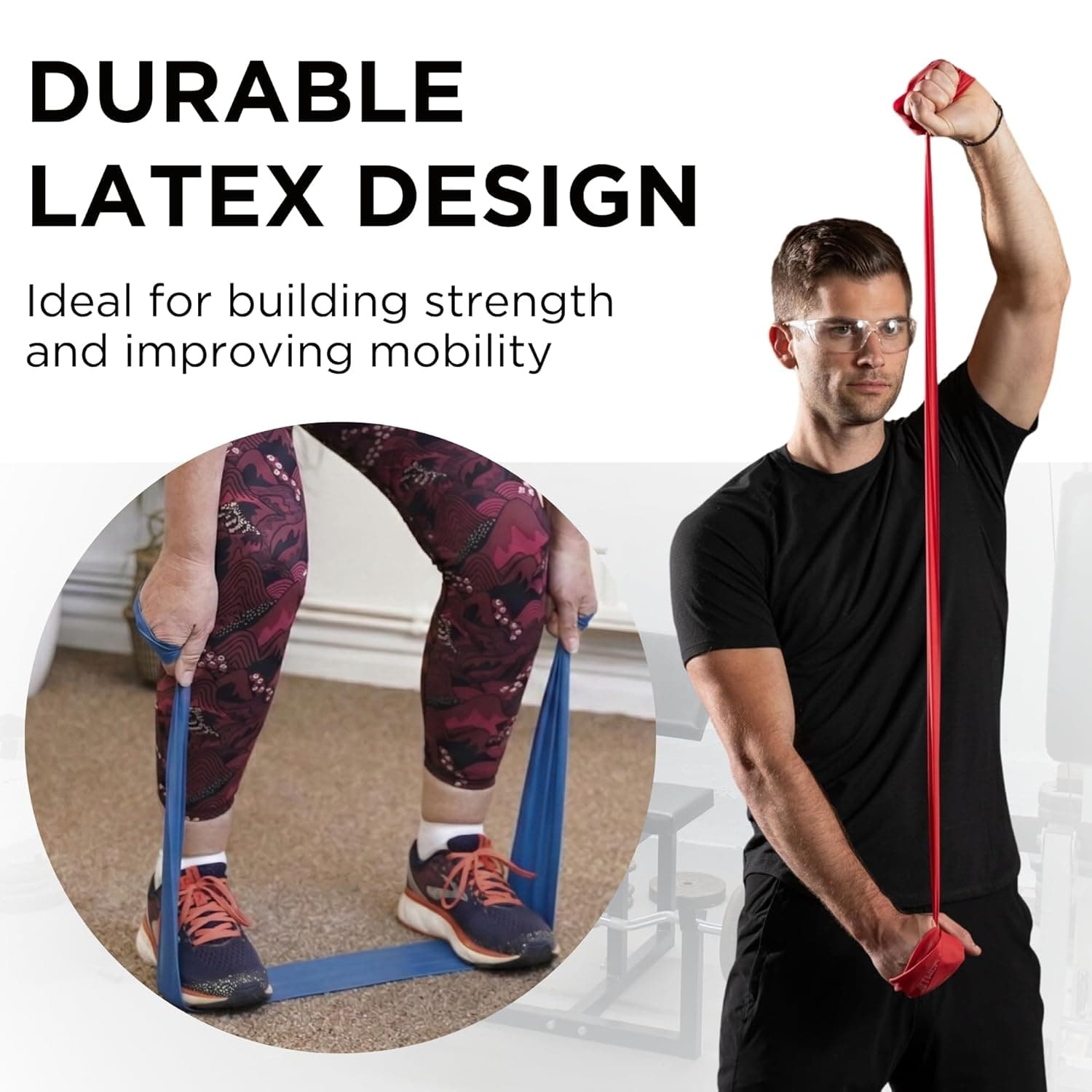 THERABAND Resistance Band Set for Home Workouts - 7 Levels - image 4