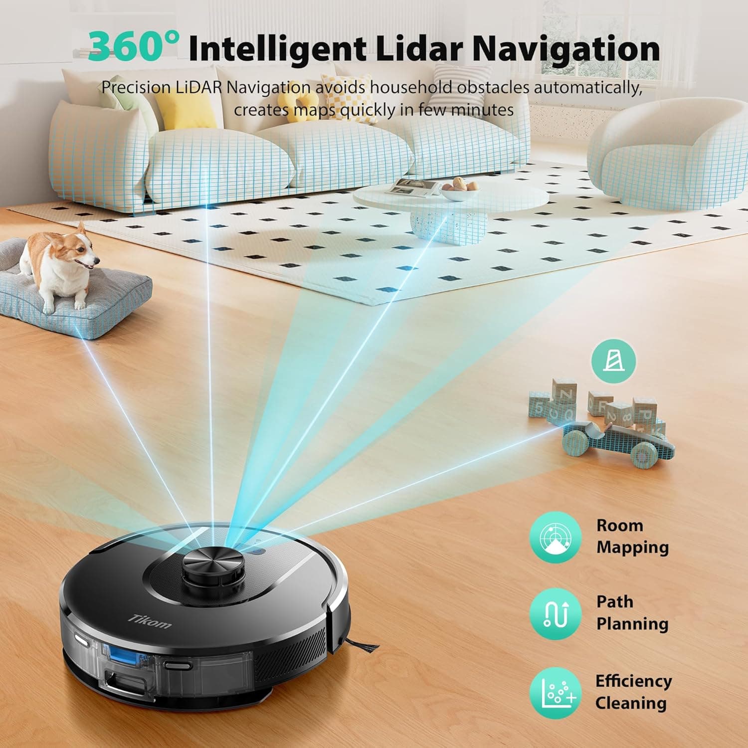 Tikom L8000 Plus: Advanced Robotic Vacuum & Mop - image 4