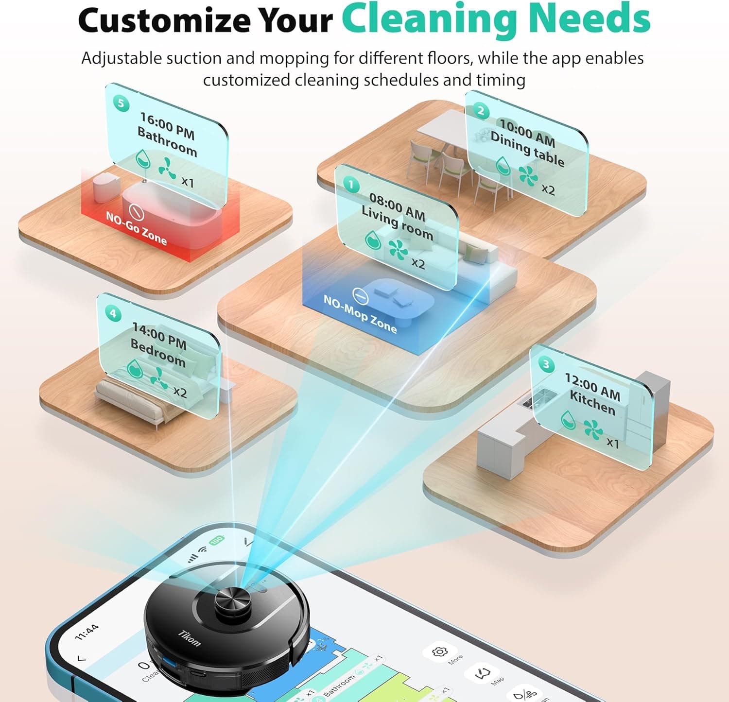 Tikom L8000 Plus: Advanced Robotic Vacuum & Mop - image 5